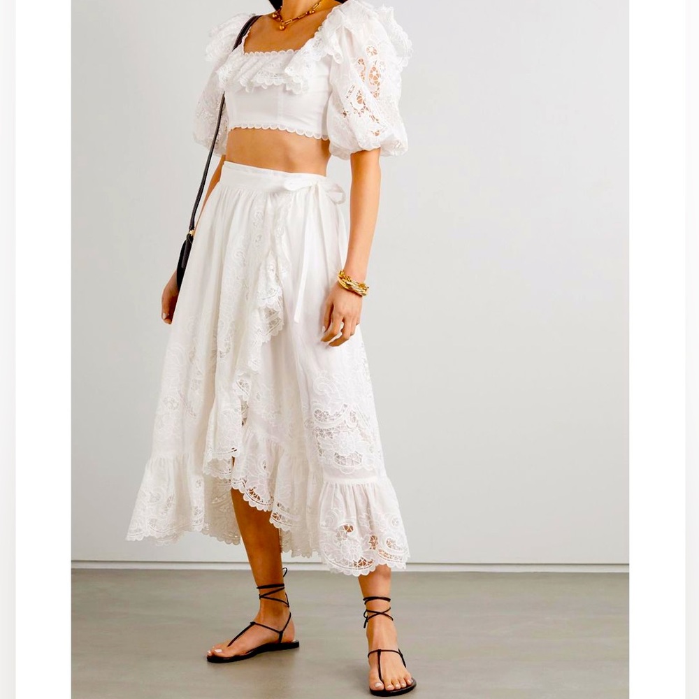 Zimmerman Lulu Scallop Wrap Skirt. Size 6 & 4. New with tags attached.